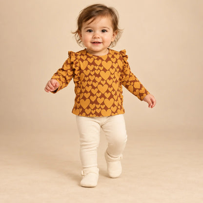 Hearts - Ruffled Top Longsleeve lookbook, size 12M, image 2