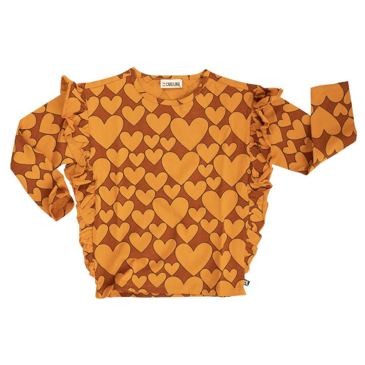 Hearts - Ruffled Top Longsleeve