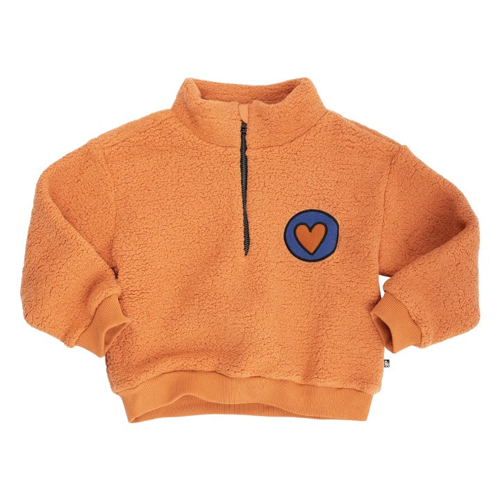 Heart Eyes - Sweater With Zipper + Embroidery