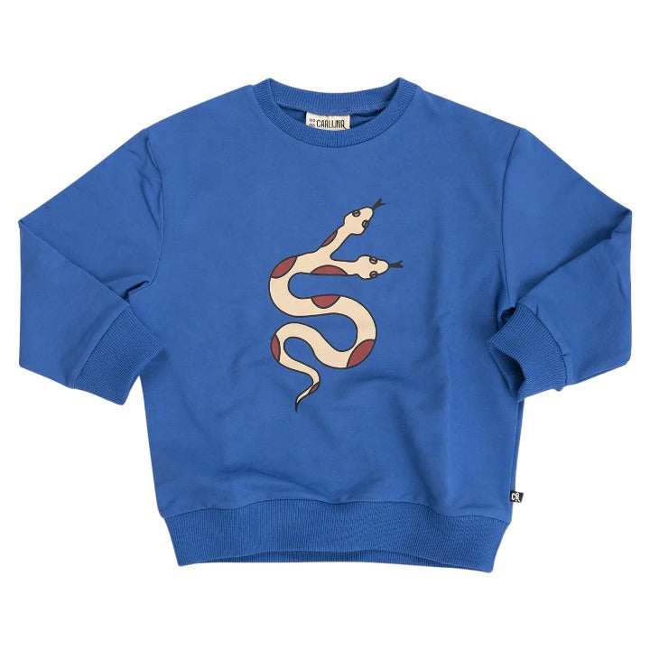 Sweater With Print Blue