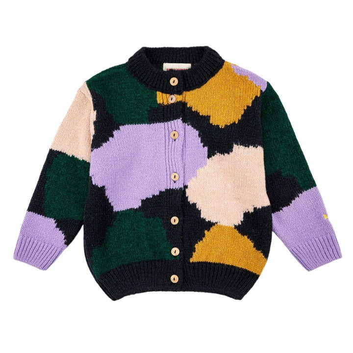 Spots Intarsia Cardigan