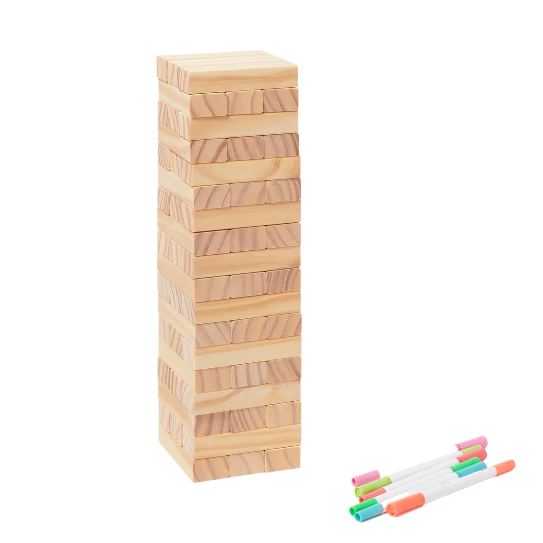 Colour-In Jumbling Tower Set Majorelle