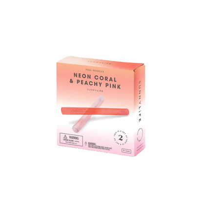 Pool Noodle Neon Coral- Peachy Pink Set of 2