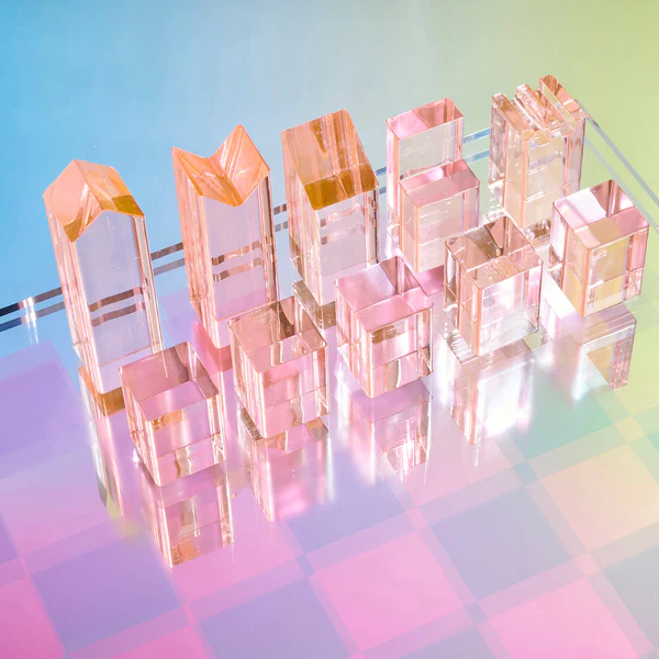 Mini Lucite Chess & Checkers Aurora