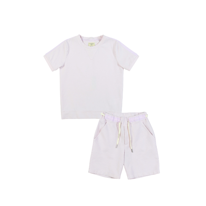 C-neck Sweatshirt & Bermuda Shorts