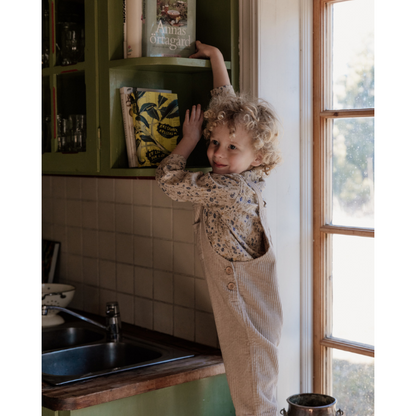 Oat Corduroy Dungarees