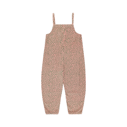 Tiny Flowers Dungaree - Powder Pink