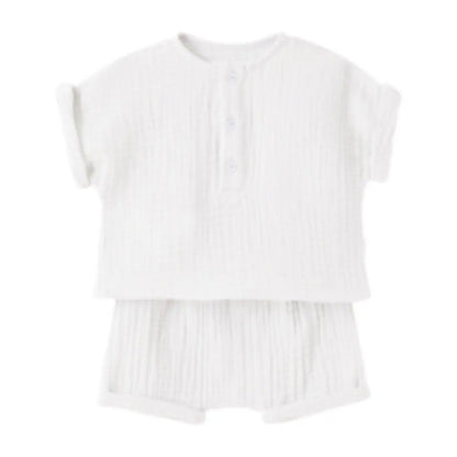 Baby Two Piece Set Milk TEDDY &amp; MINOU