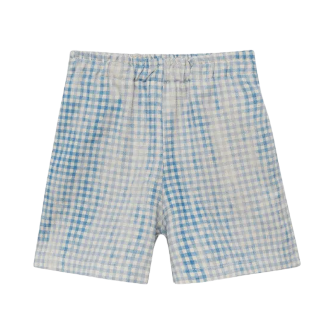Linen check bermuda