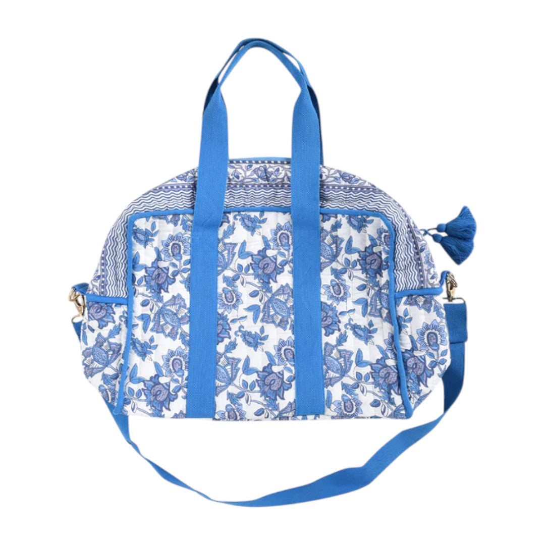 Floral Blue Garden Bag - Large