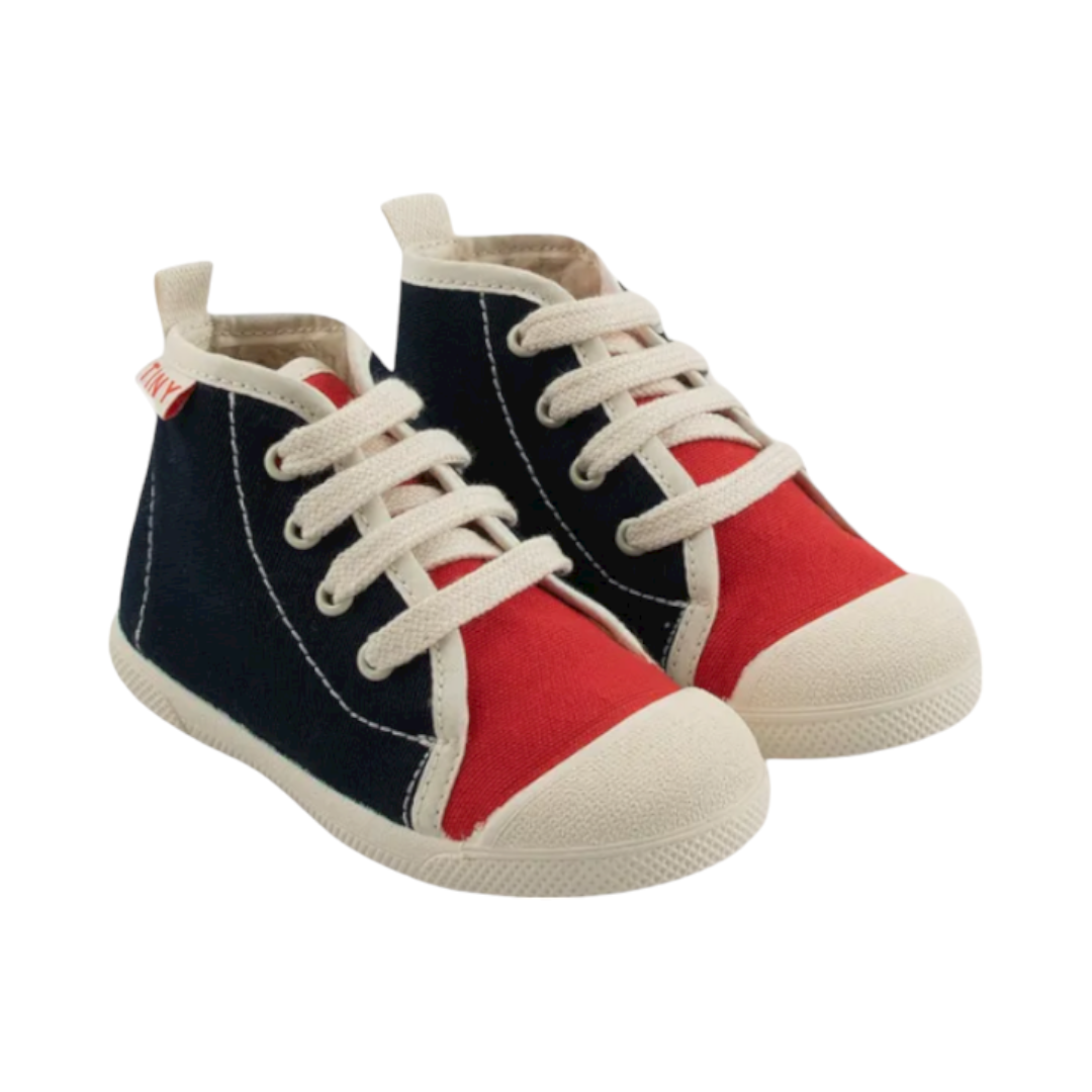 Color Block Hi-top Sneakers