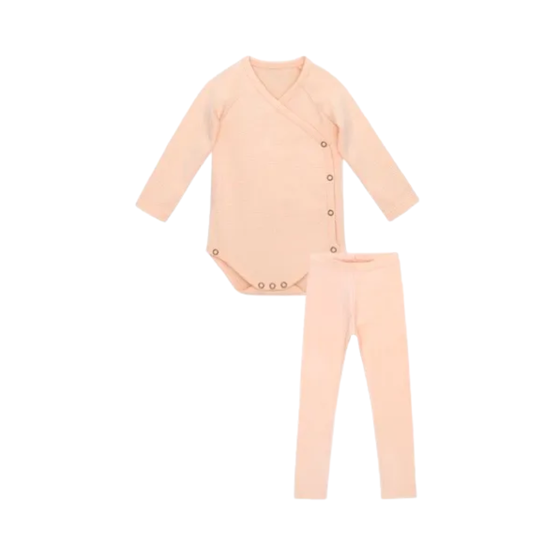 Peach Bloom Baby Romper & Legging