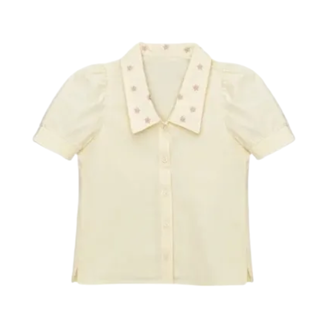 Puff Sleeve Blouse Saar Bleached Sand