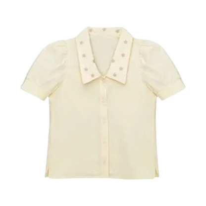Puff Sleeve Blouse Saar Bleached Sand