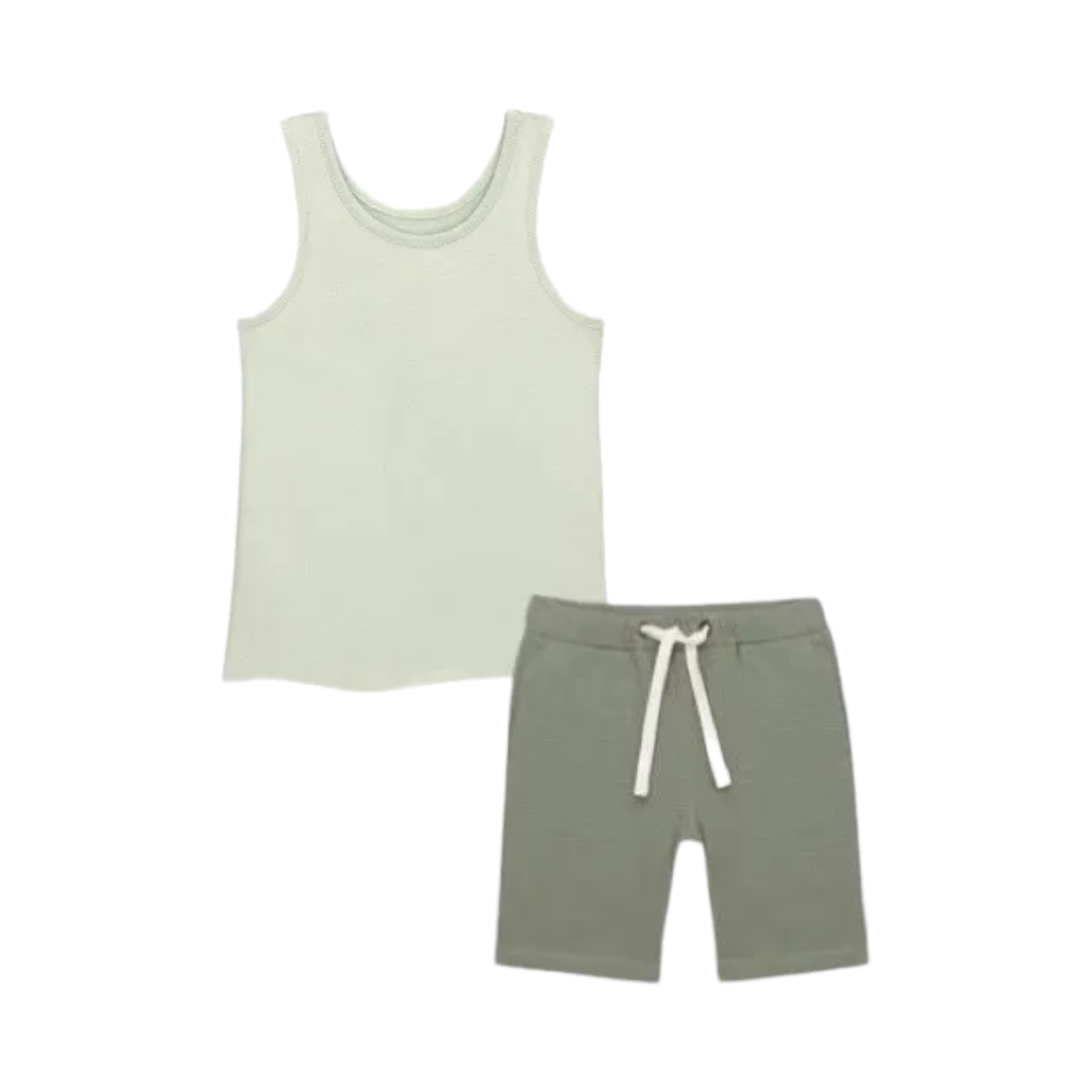 Oil Green Tanktop & Short