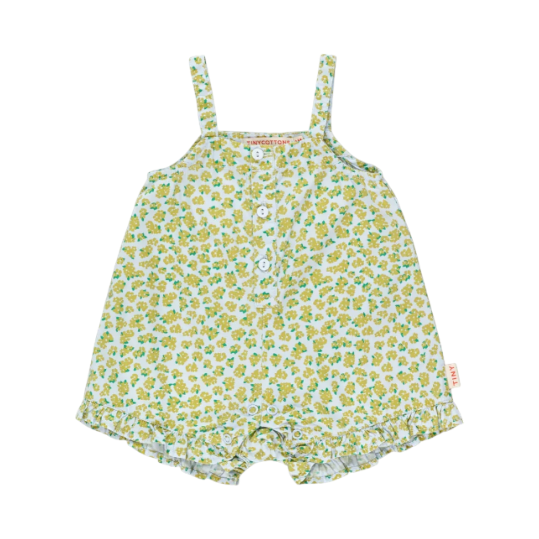 Oleander Straps One-piece Pale Blue/yellow