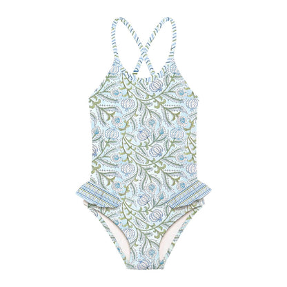 Poppy One Piece Recycled Fabric Frill Swimsuit
