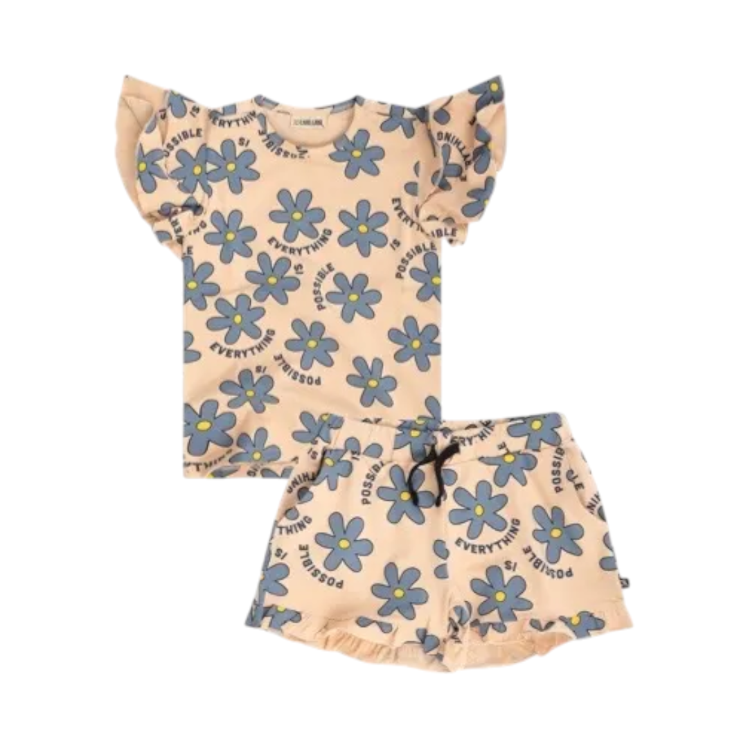 Daisy Ruffled Shirt & Shorts