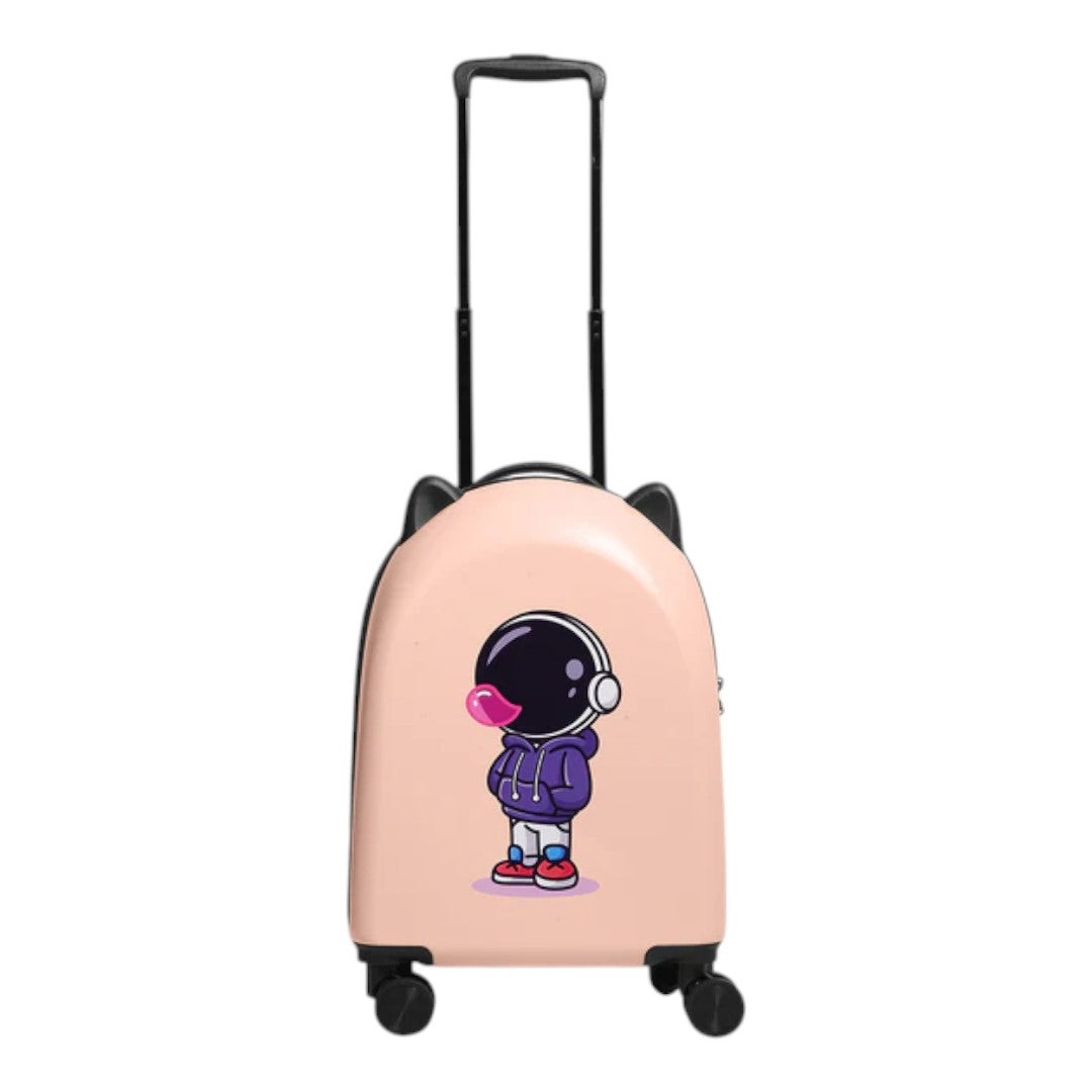 Travel Pals Collection 18 Inch Kids Travel Suitcase On Wheels - Pink