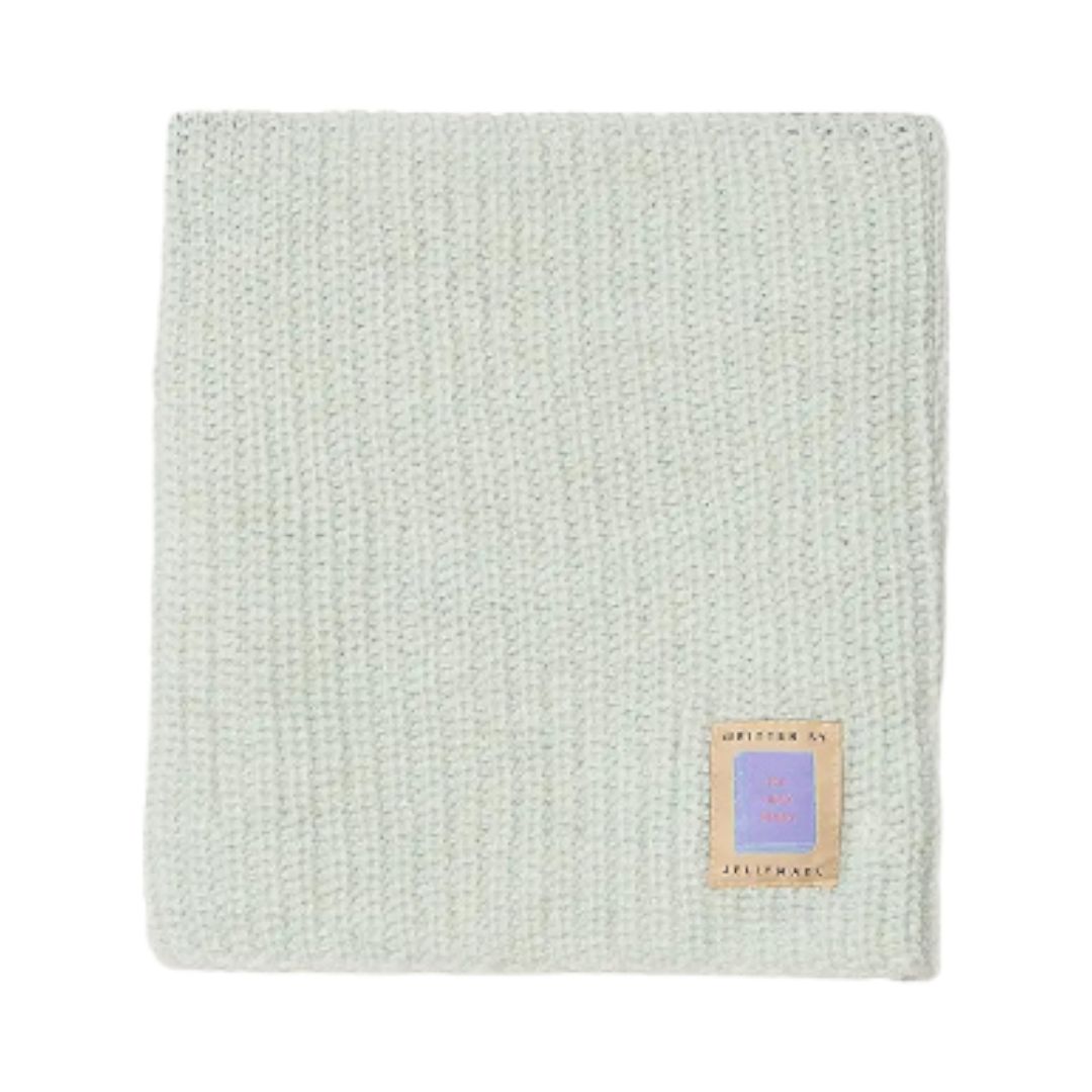 Written Scarf Aqua