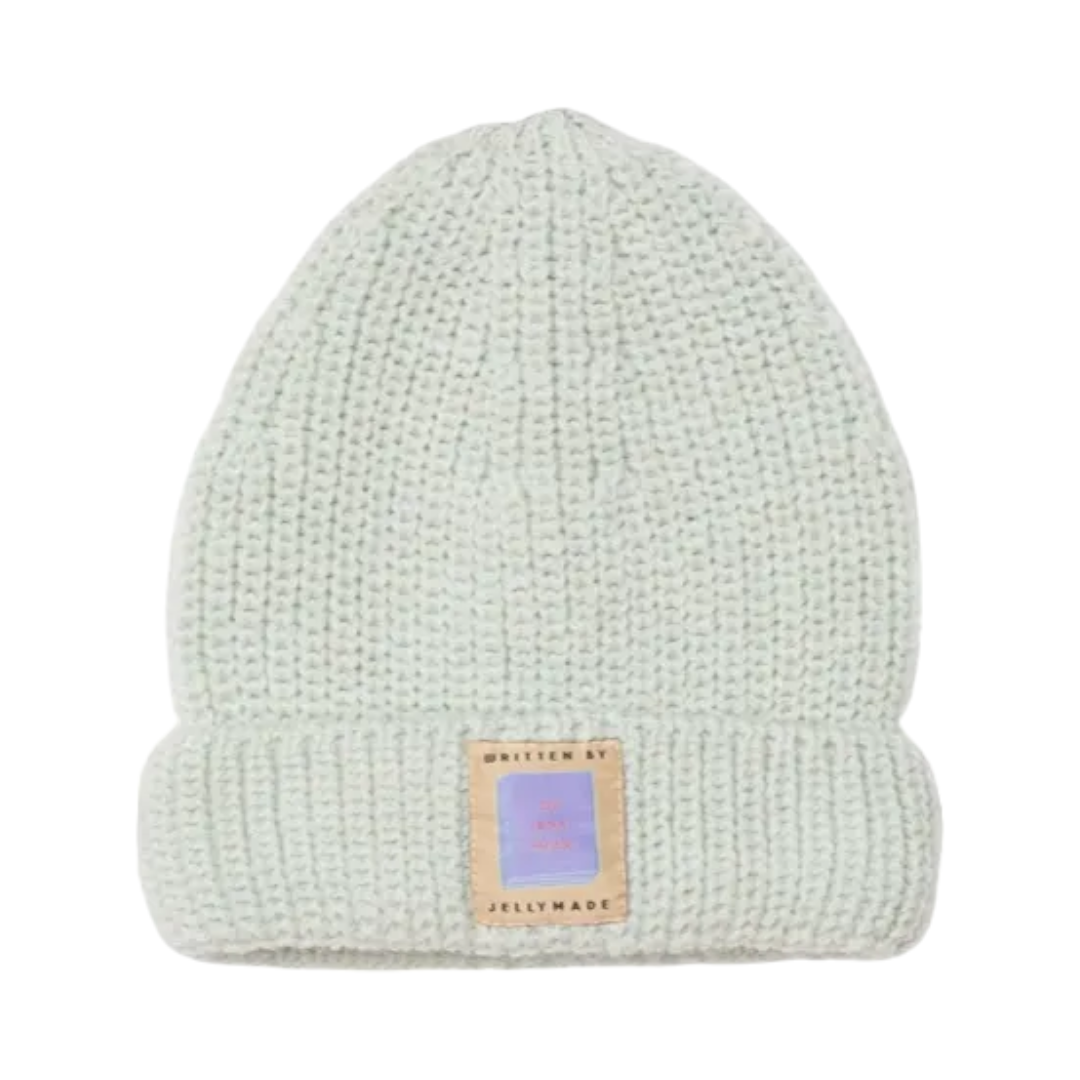 Written Beanie Aqua
