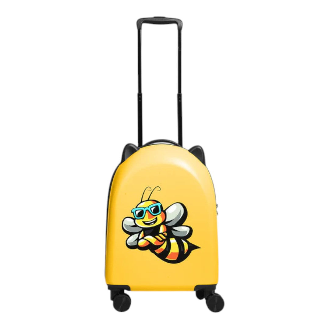 Travel Pals Collection 18 Inch Kids Travel Suitcase On Wheels - Yellow