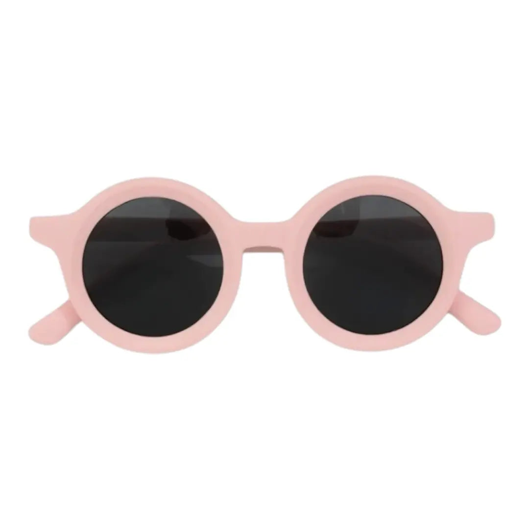 Kids Flexible Round Sunglasses - Pink BADAWII SWIMWEAR