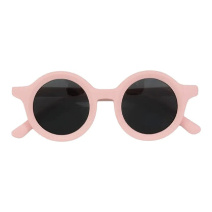 Kids Flexible Round Sunglasses - Pink BADAWII SWIMWEAR