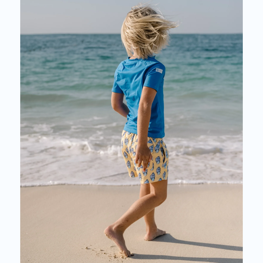 Boys UV Protection Swim Shirt – Mediterranean Blue