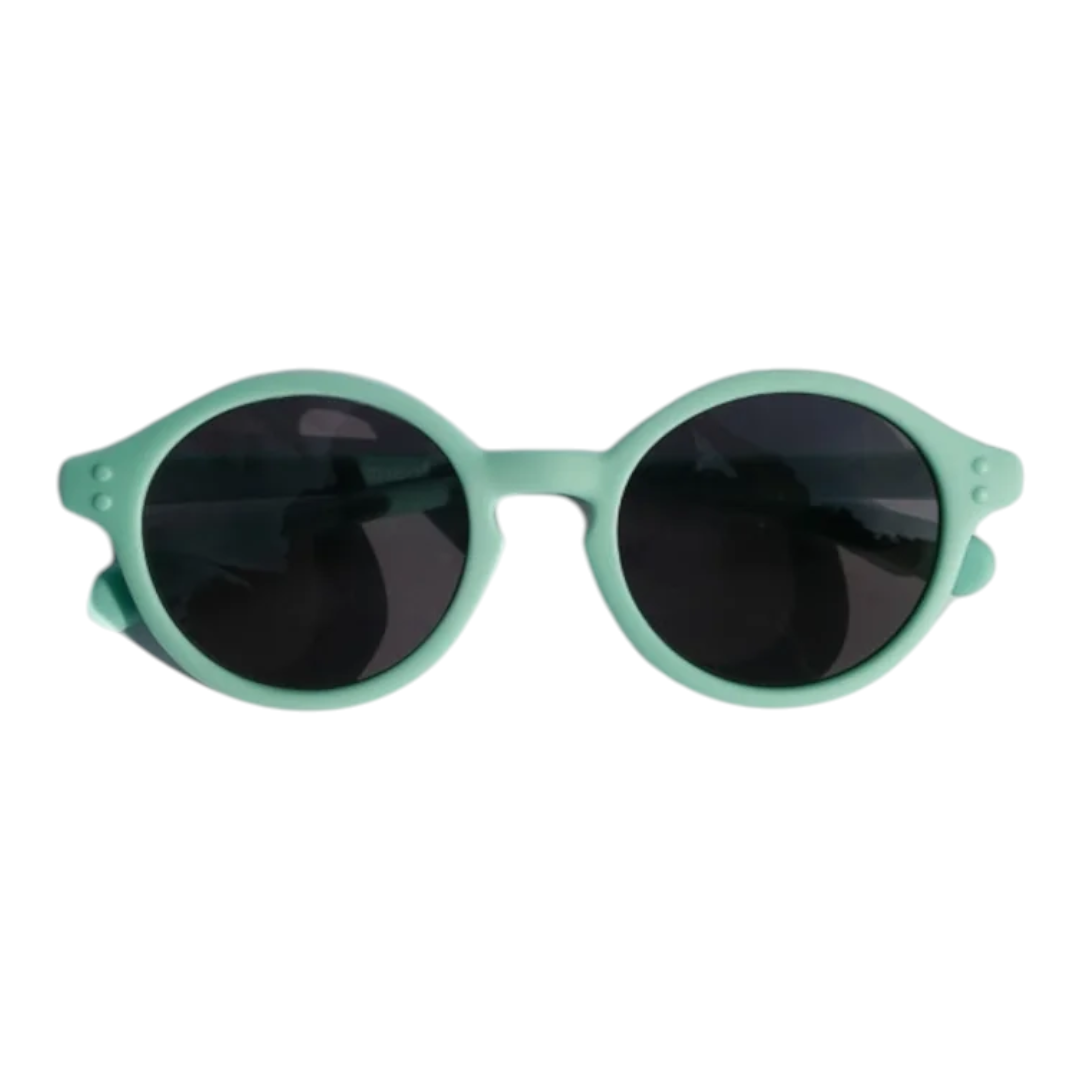 Kids Flexible Round Sunglasses - Light Green