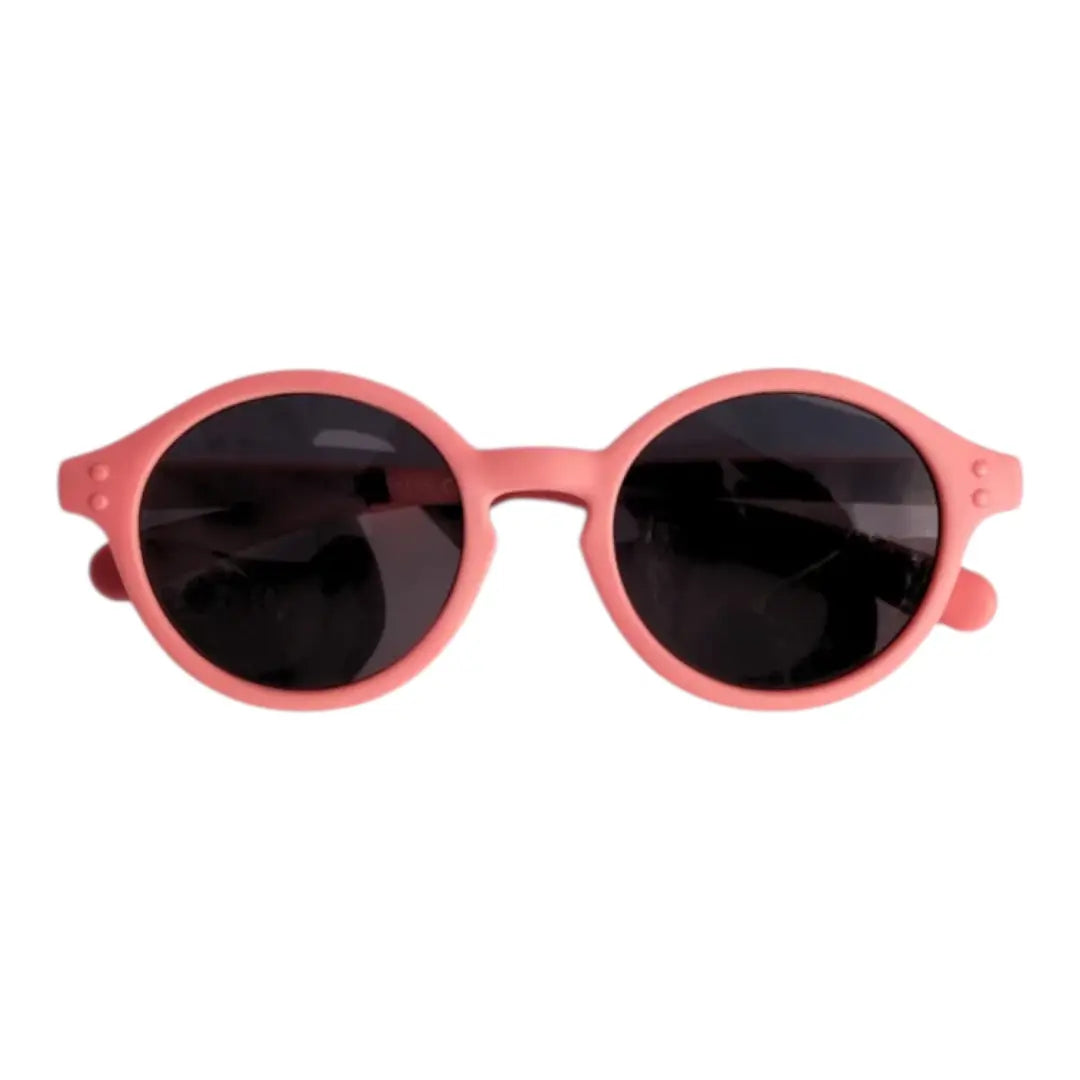 Kids Flexible Round Sunglasses - Red BADAWII SWIMWEAR