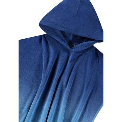 Girls Mazarine Blue Organic Cotton Beach Cover-Up Poncho