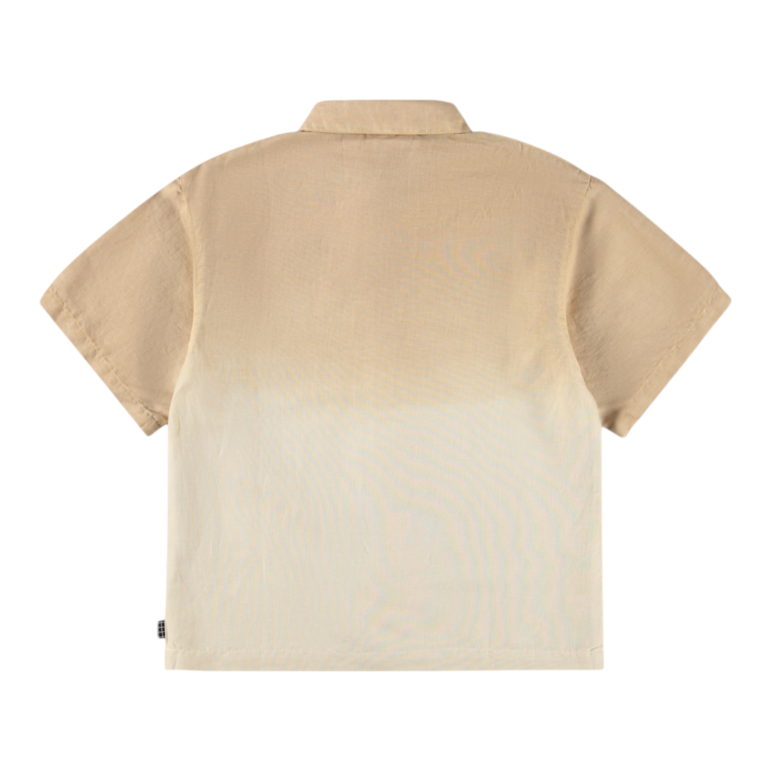 Boys Desert Sand Linen Blend Shirt &amp; Shorts Set