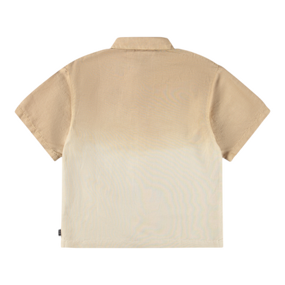 Boys Desert Sand Linen Blend Shirt &amp; Shorts Set
