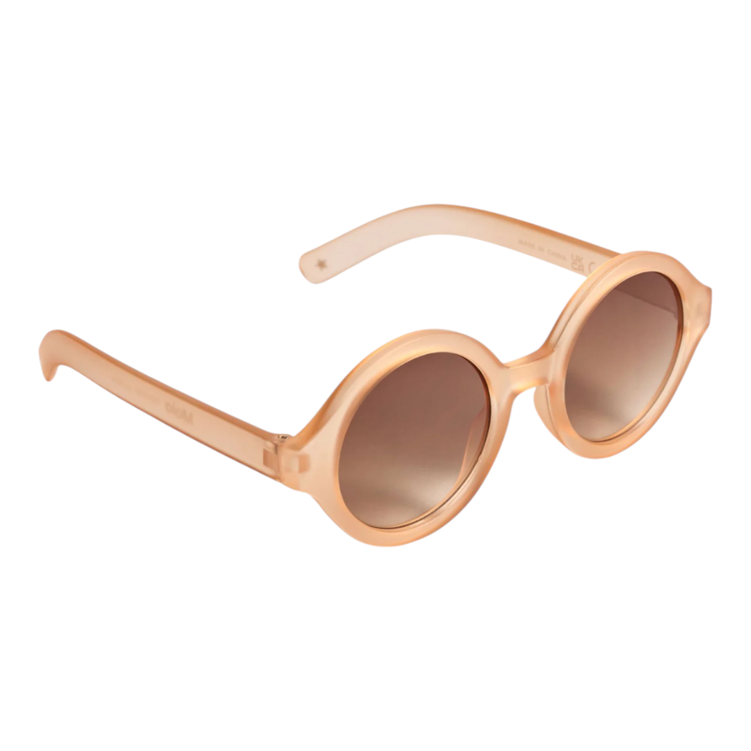 Girls Shelby Peach Fuzz Round Sunglasses