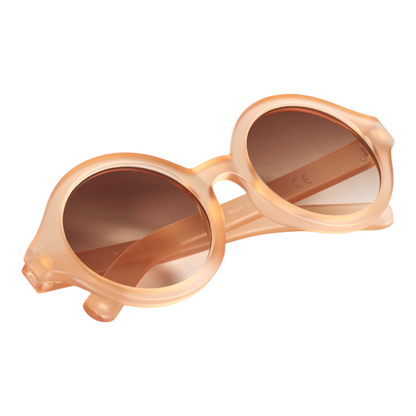 Girls Shelby Peach Fuzz Round Sunglasses