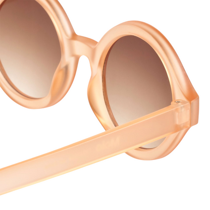 Girls Shelby Peach Fuzz Round Sunglasses