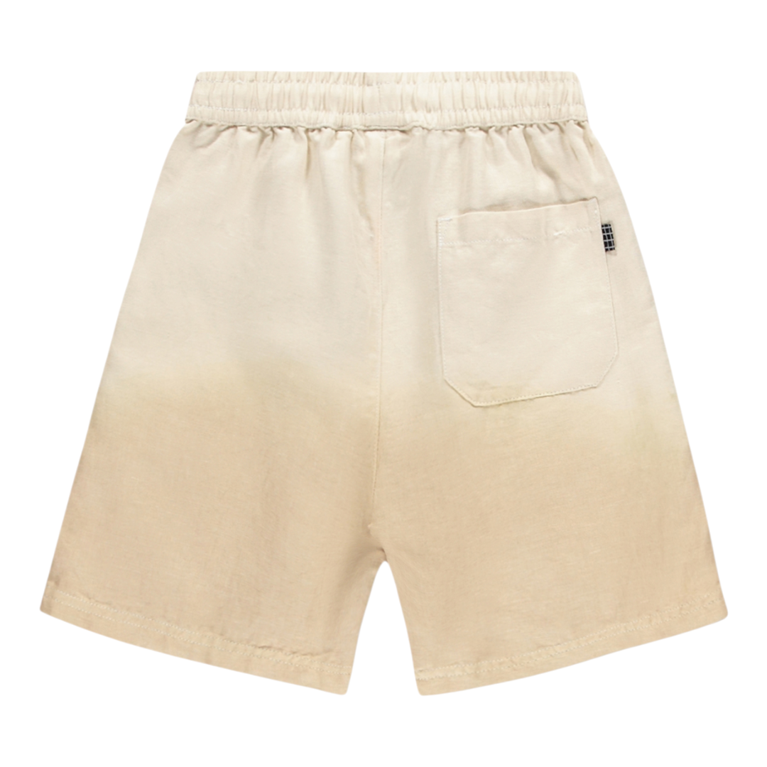 Boys Desert Sand Linen Blend Shirt &amp; Shorts Set