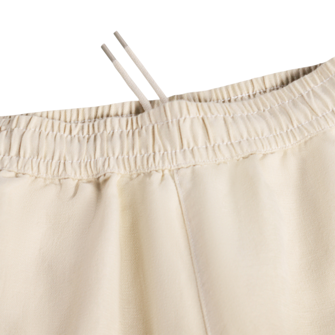 Boys Desert Sand Linen Blend Shirt &amp; Shorts Set