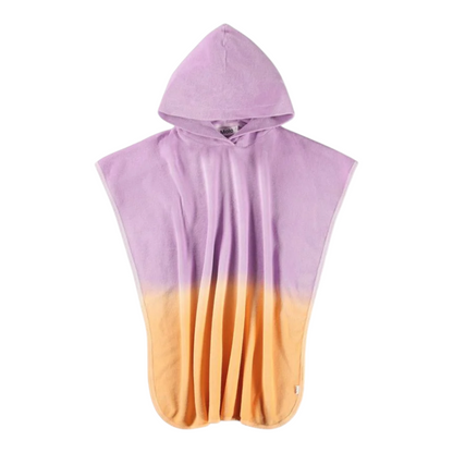 Girls Sunset Fade Hooded Beach Cover-Up Poncho