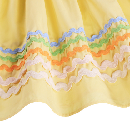 Girls Sunshine Wave Organic Cotton Dress