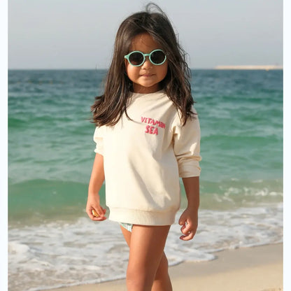 Kids Flexible Round Sunglasses - Light Green BADAWII SWIMWEAR