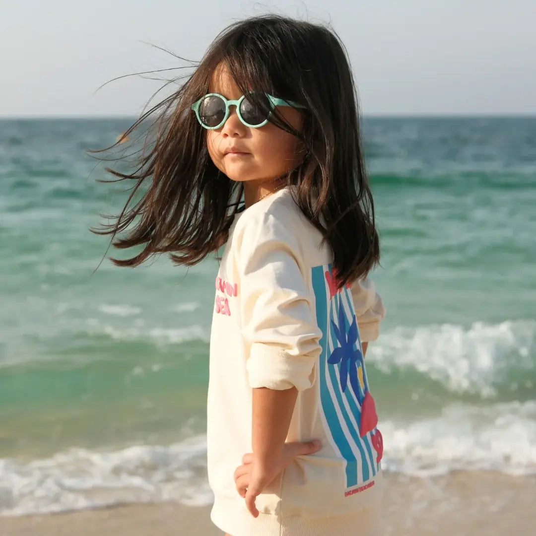 Kids Flexible Round Sunglasses - Light Green BADAWII SWIMWEAR