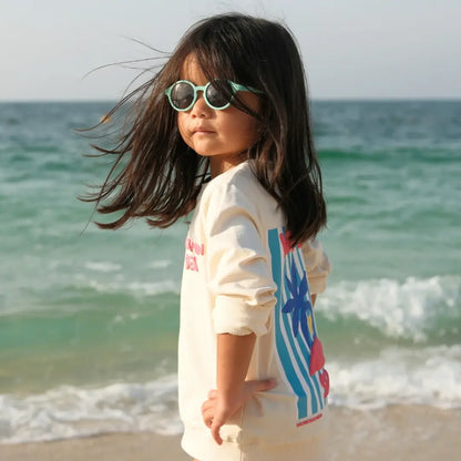 Kids Flexible Round Sunglasses - Light Green BADAWII SWIMWEAR