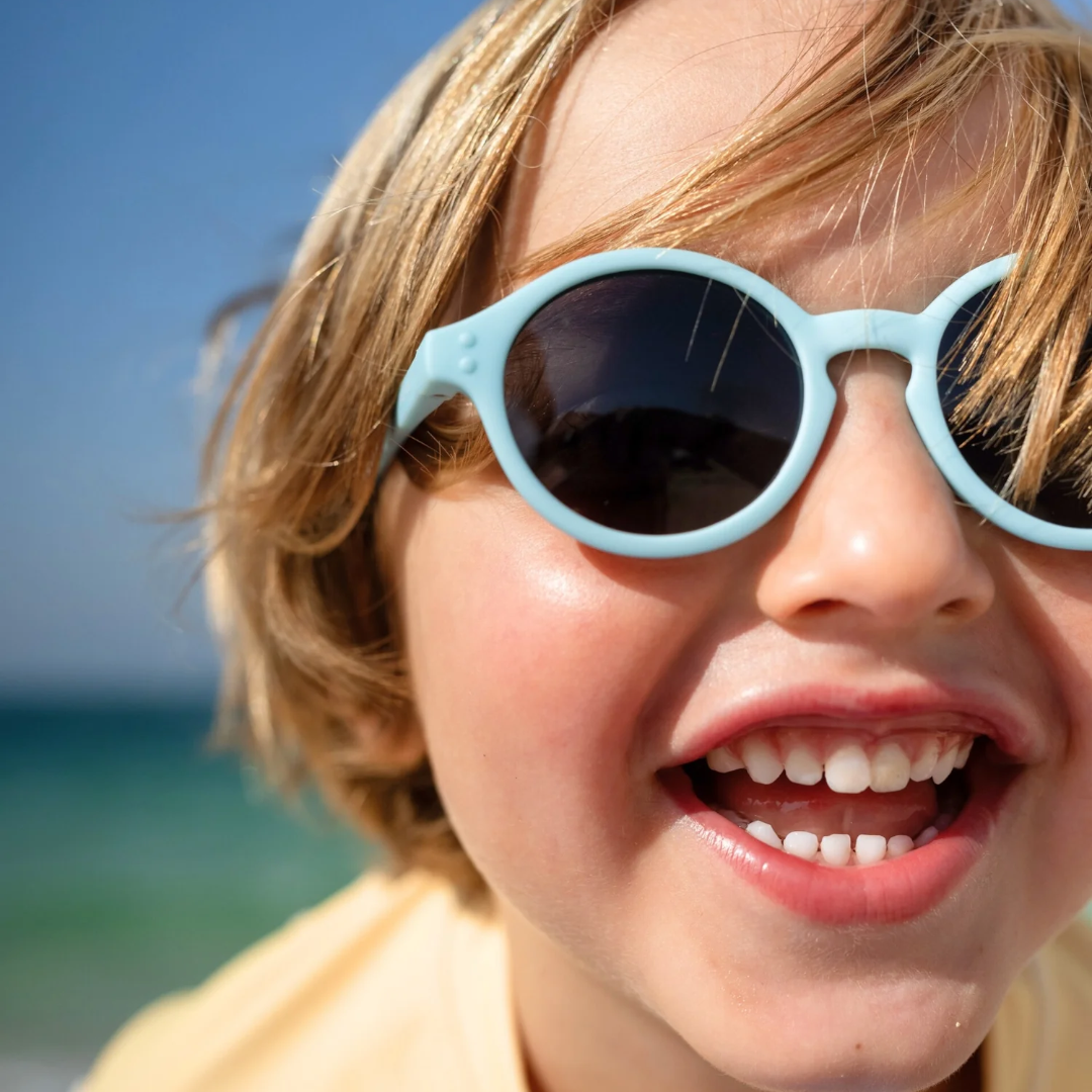 Kids Flexible Round Sunglasses - Light Blue