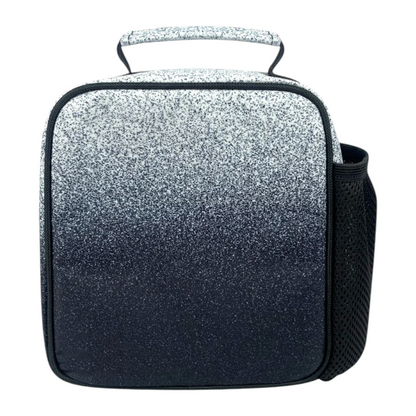 Insulated Lunch Bag Black &amp; White Speckle Fade