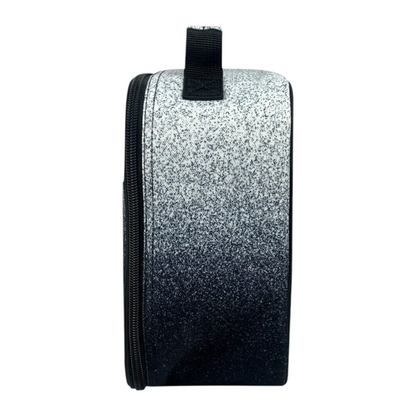 Insulated Lunch Bag Black &amp; White Speckle Fade