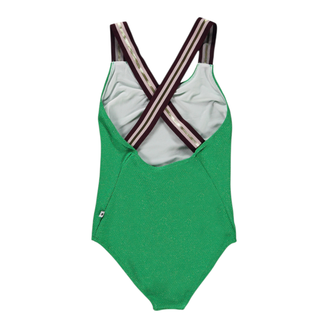 Girls Green Bee Swimsuit