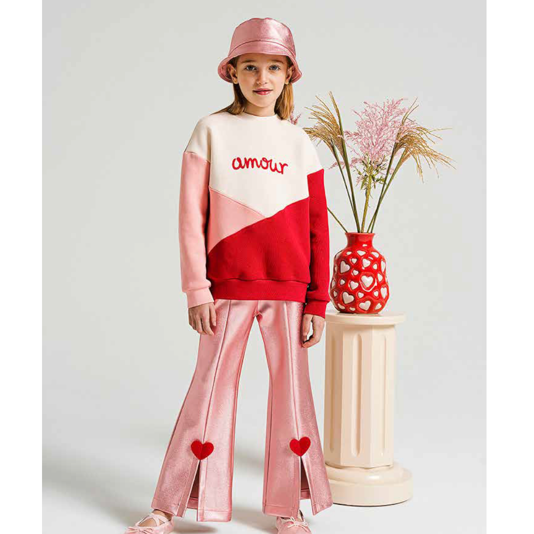 Stardust Pink Flared Pants
