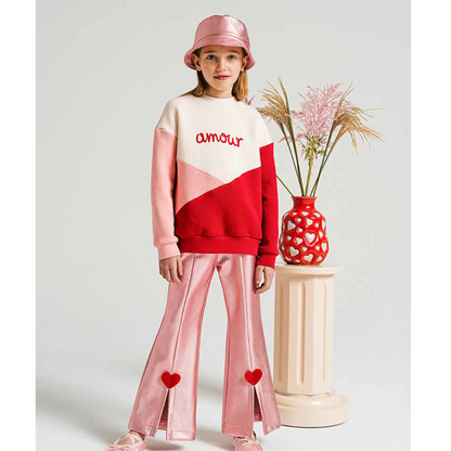 Stardust Pink Flared Pants